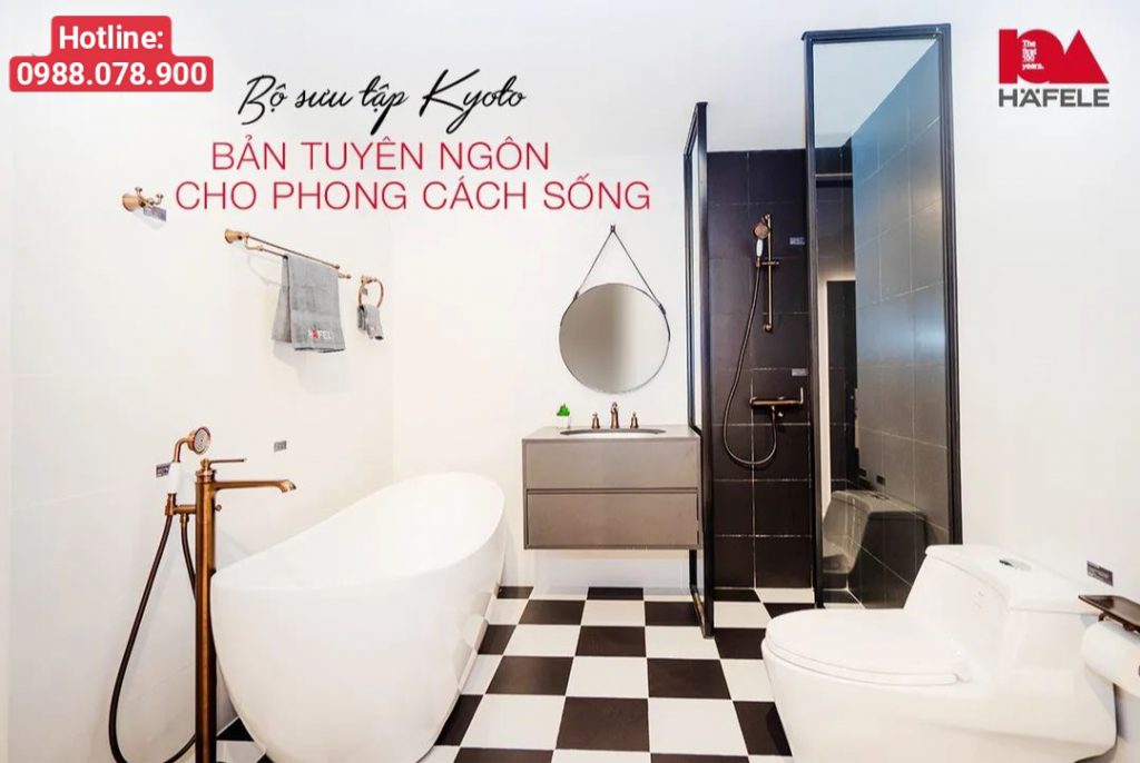 Thiết bị phòng tắm cao cấp Hafele mang phong cách Nhật Bản - Hotline: 0988.078.900